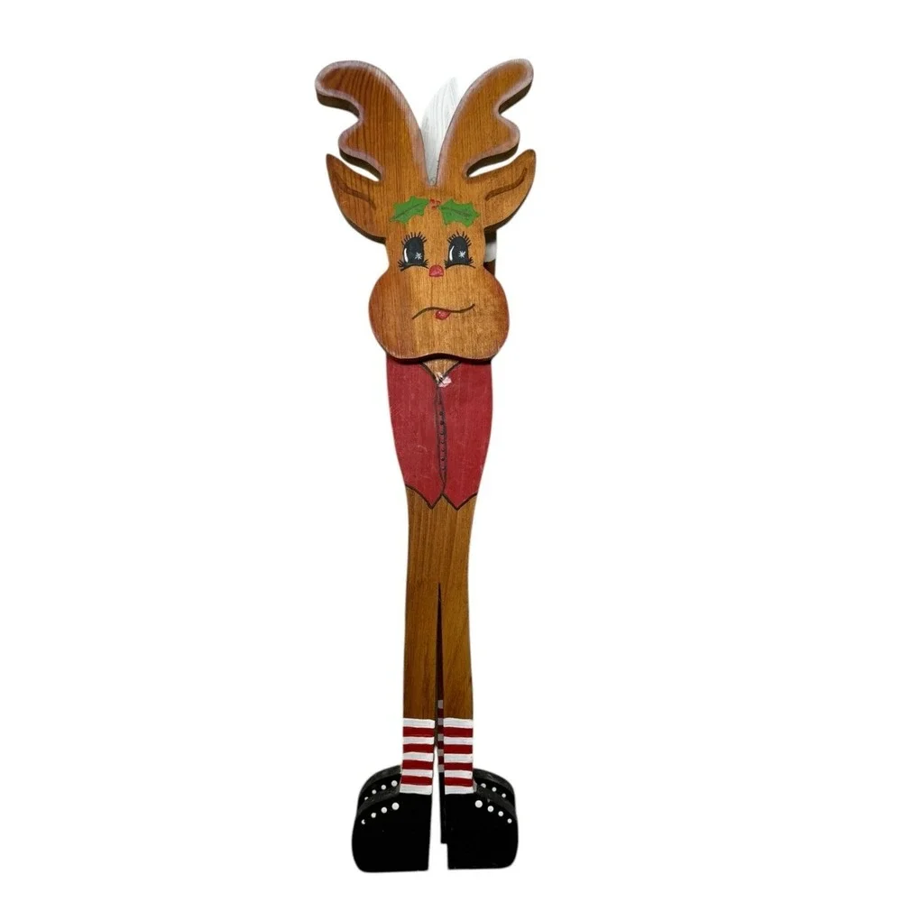 Vintage Wooden Reindeer‎ 18